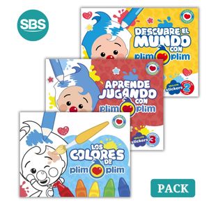 PLIM PLIM APRENDE JUGANDO + DESCUBRE EL MUNDO + LOS COLORES
