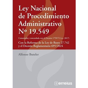 LEY NACIONAL DE PROCEDIMIENTO ADMINISTRATIVO N° 19.549