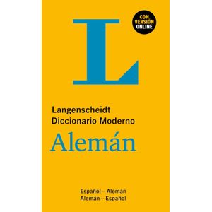 LANGENSCHEIDT DICCIONARIO MODERNO ALEMAN/ESPAÑOL CON VERSION