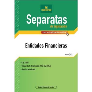 ENTIDADES FINANCIERAS - VERSION 1.3 - CON ACTUALIZACON ONLIN