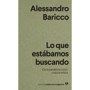 LIBRO LO QUE ESTABAMOS BUSCANDO - ALESSANDRO BARICCO