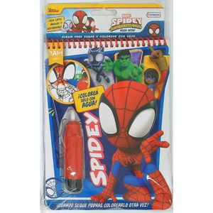SPIDEY - AGUA WOW - TAPI ART - INCLUYE LAPIZ MAGICO DE AGUA