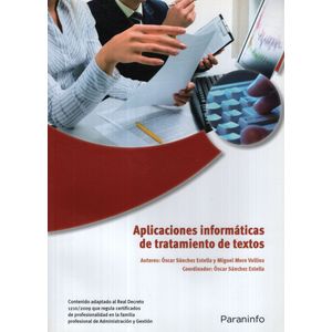 APLICACIONES INFORMATICAS DE TRATAMIENTO DE TEXTOS