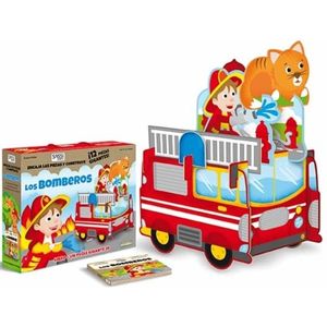 LOS BOMBEROS - LIBRO + PUZZLE GIGANTE 3D