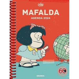 AGENDA 2024 MAFALDA ANILLADA COLUMNA ROJA