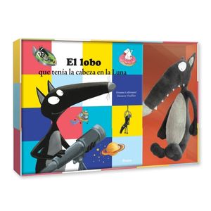EL LOBO QUE TENIA LA CABEZA EN LA LUNA - COFRE LIBRO + PELUC