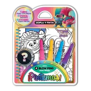TROLLS - BLISTER PINTEMOS - SOPLA Y PINTA