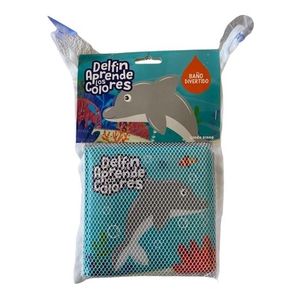 DELFIN APRENDE LOS COLORES - LIBRO PARA BAÑO + ESPONJA