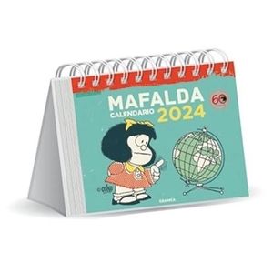 CALENDARIO 2024 MAFALDA ESCRITORIO TURQUESA