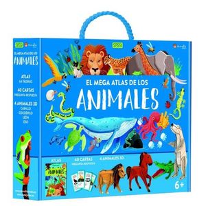 EL MEGA ATLAS DE LOS ANIMALES - 40 CARTAS - 4 ANIMALES 3D