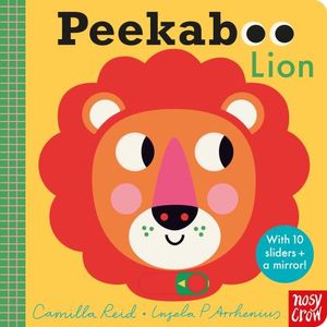 PEEKABOO LION - WITH 10 SLIDERS + A MIRROR - BOARD BOOK