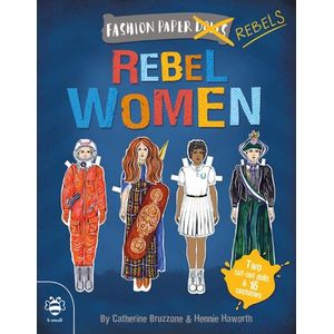REBEL WOMEN - FASHION PAPER DOLLS - TWO CUT-OUT DOLLS & 16 C