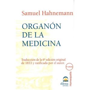 ORGANON DE LA MEDICINA - SAMUEL HAHNEMANN