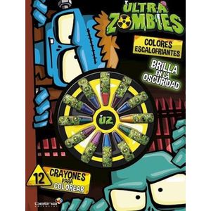 ULTRA ZOMBIES- COLORES ESCALOFRIANTES- 12 CRAYONES PARA COLO