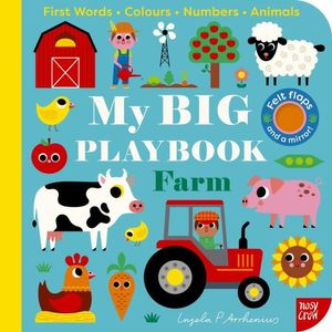 MY BIG PLAYBOOK - FARM - FIRST WORDS - COLOURS - NUMBERS - A